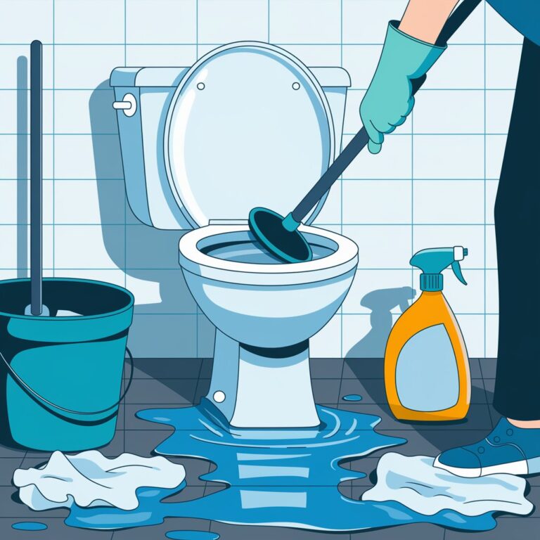 How to Clean Up a Toilet Overflow